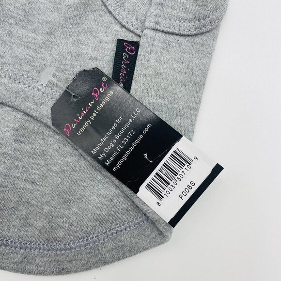 Parisian Pet Size Small I Love Mommy Dog T-shirt 5-8 lbs. 100% Cotton Gray 1102 - Picture 7 of 8